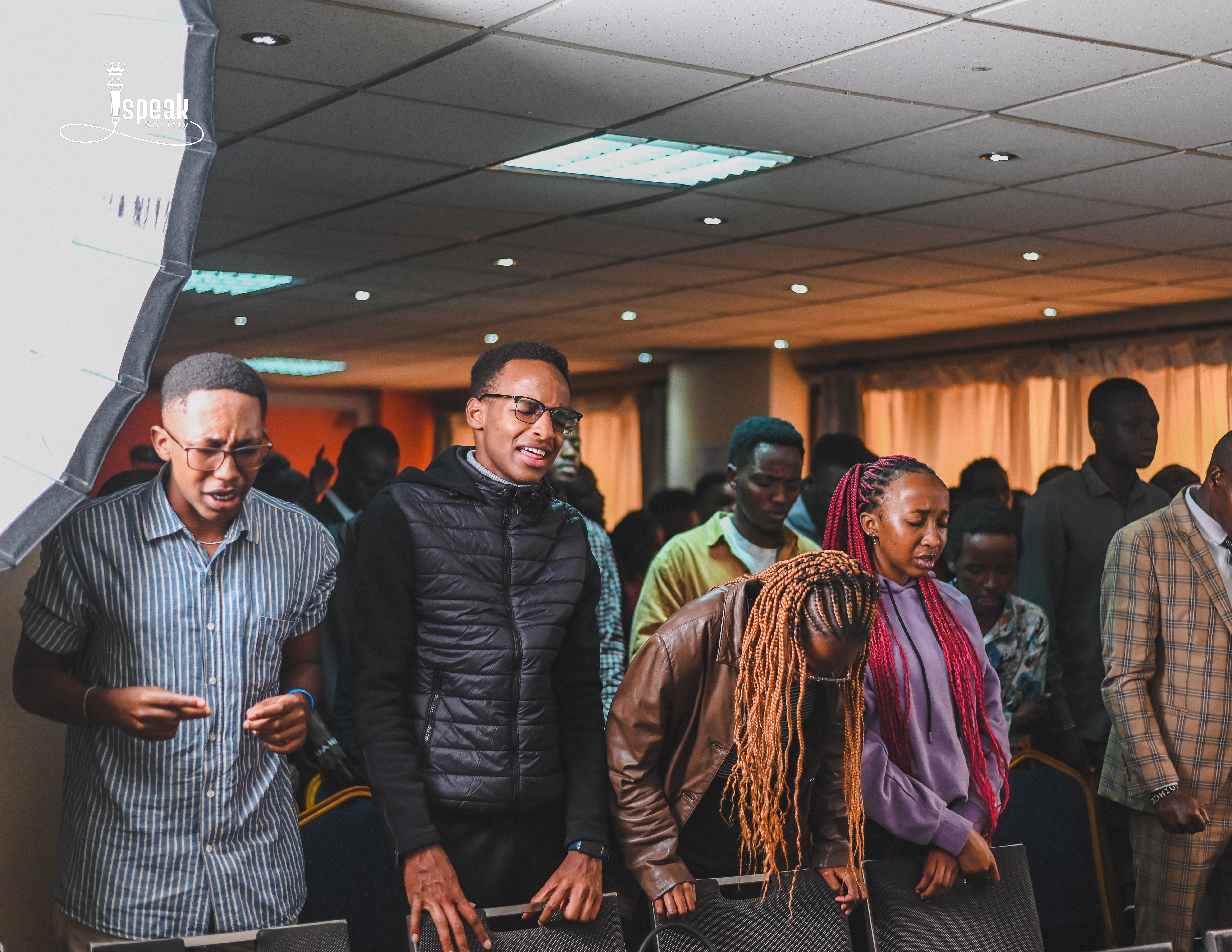 Benny Hinn Walubengo addressing youth